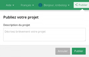 Mozilla Thimble - Publier